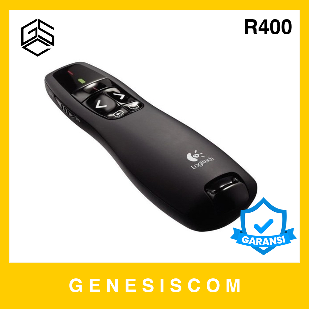 Jual Presenter Laser Pointer LOGITECH R400 Red Laser Professional Merah