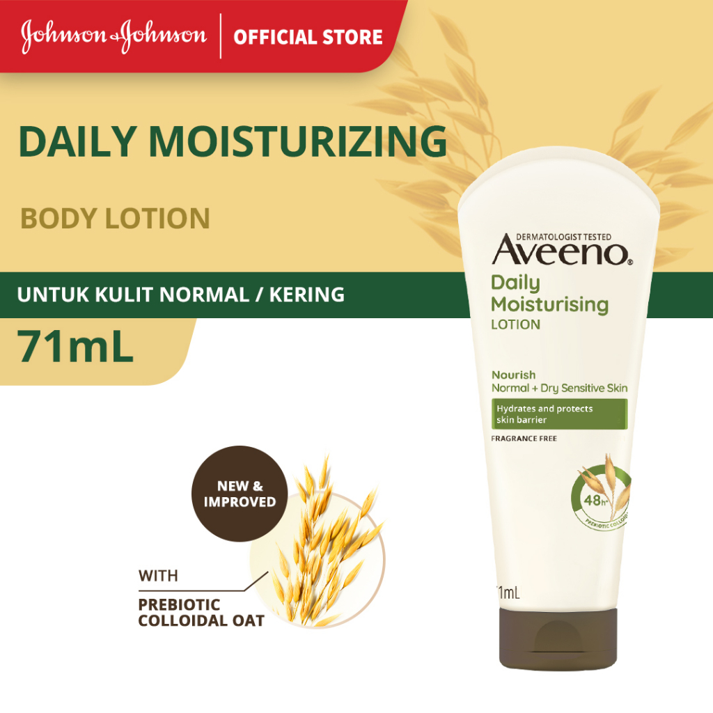 Jual Aveeno Daily Moisturizing Lotion Losion Pelembab Badan 71 Ml Shopee Indonesia 9198