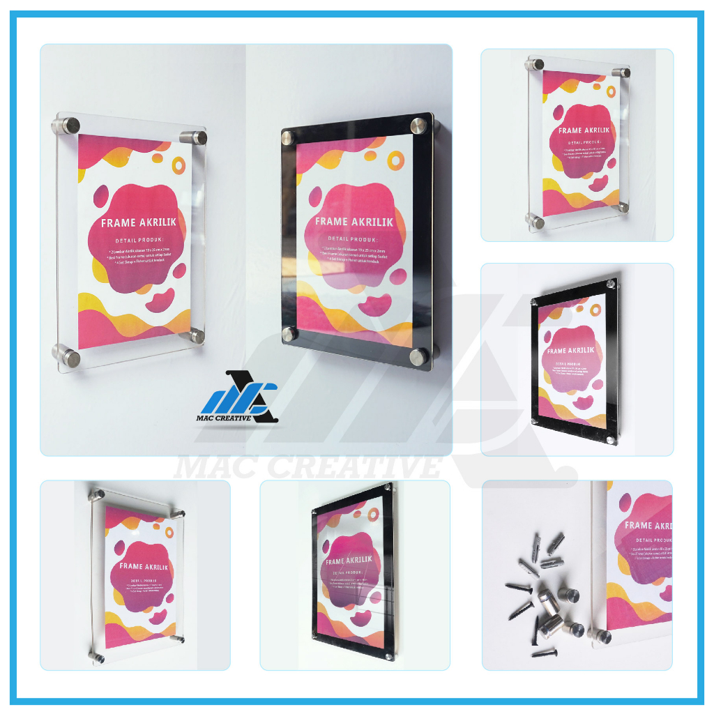 Jual FRAME BINGKAI DISPLAY POSTER MENU AKRILIK A4 - POSTER AKRILIK ...