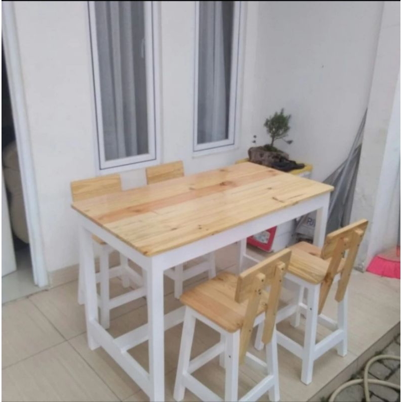 Jual Meja caffe / meja resto 1set | Shopee Indonesia