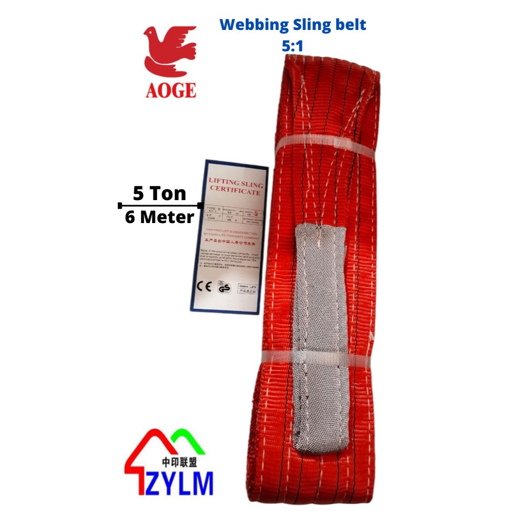 Jual Aoge Webbing Sling Belt Ton X Meter Shopee Indonesia