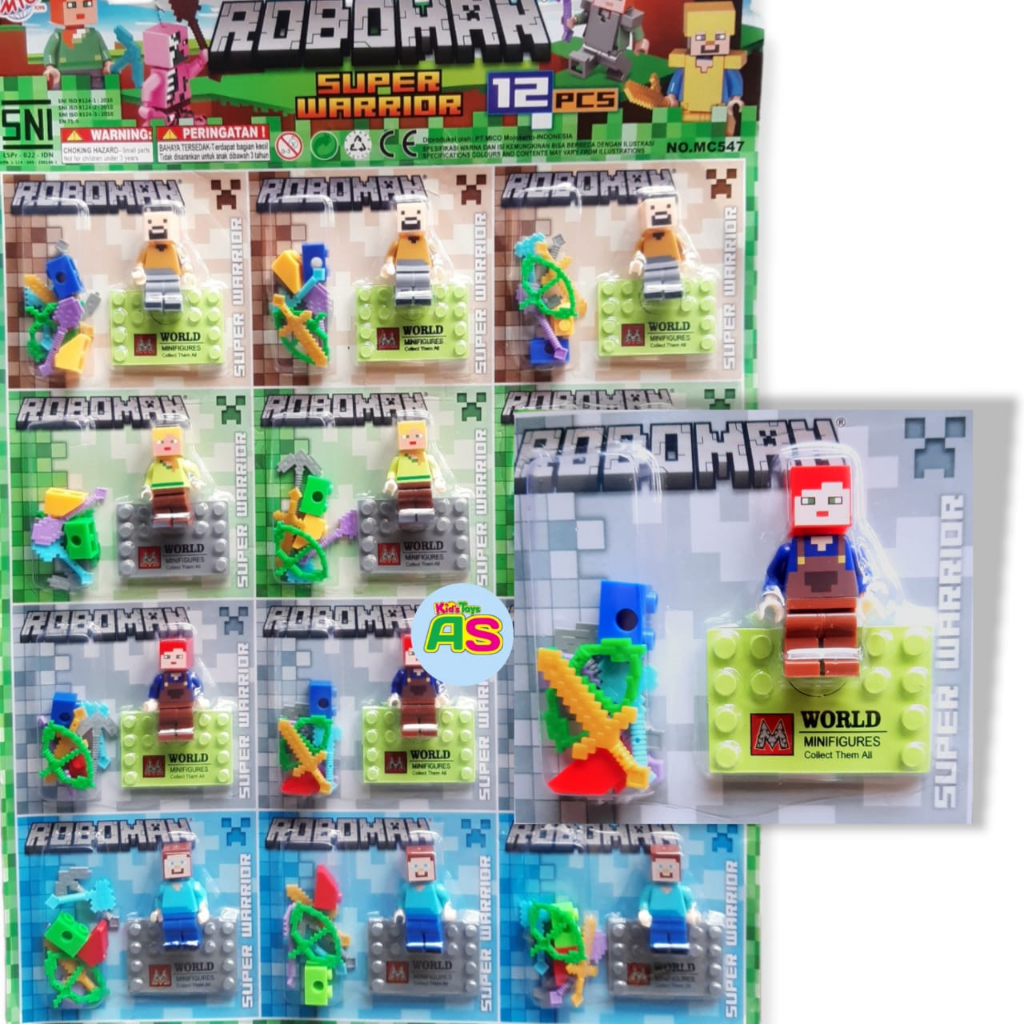 Jual 1 LEMBAR 12 PCS ROBOT ROBOMAN NINJA HERO NEW STYLE /ROBOT ROBOMAN ...