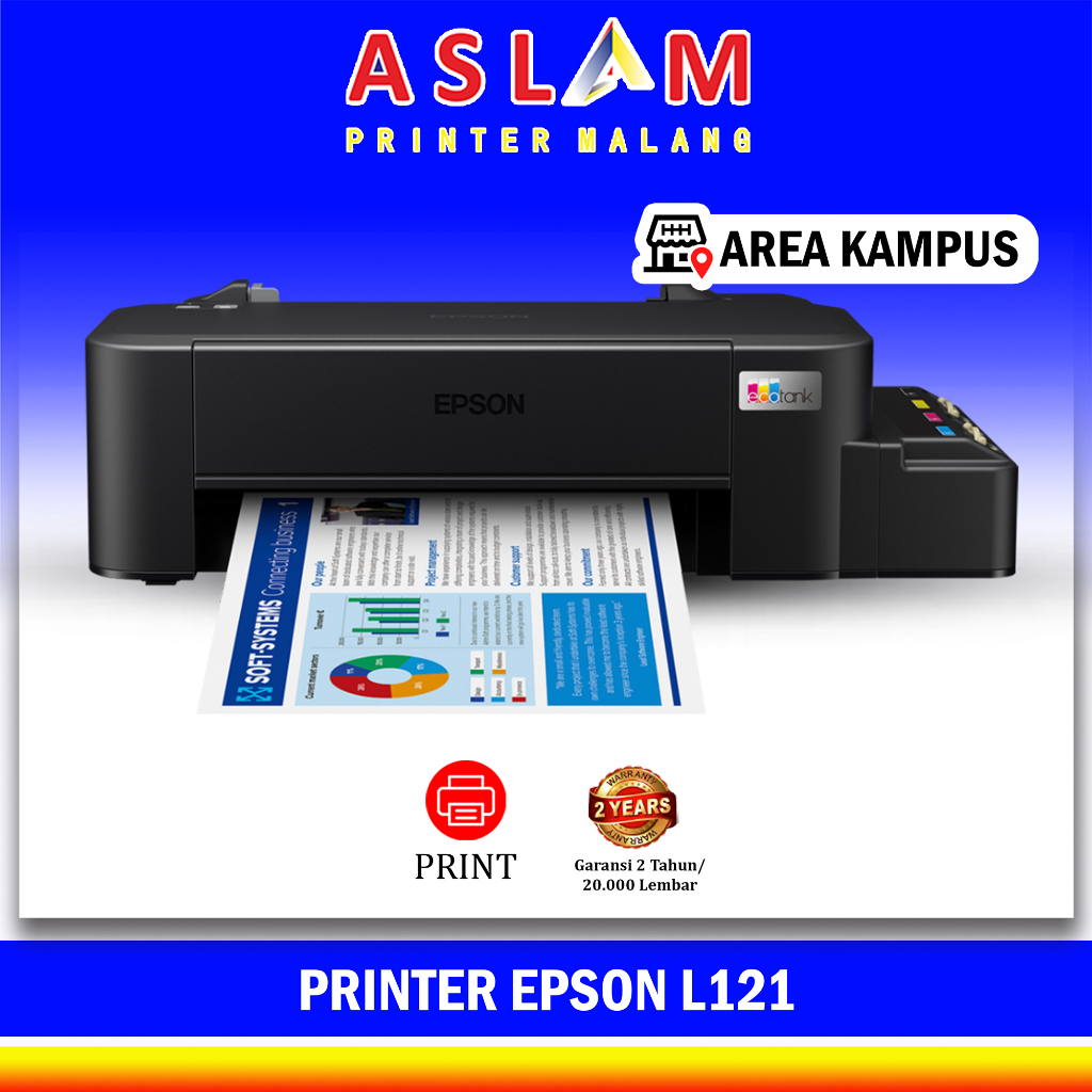 Jual Printer Epson L121 Original Print Only Pengganti L120 Ink Tank Garansi Resmi Epson 8198