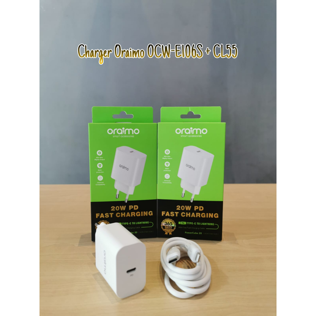 Jual Oraimo Charger Handphone Ocw E S Cl Watt Pd Super Fast Charging Type C To Iphone