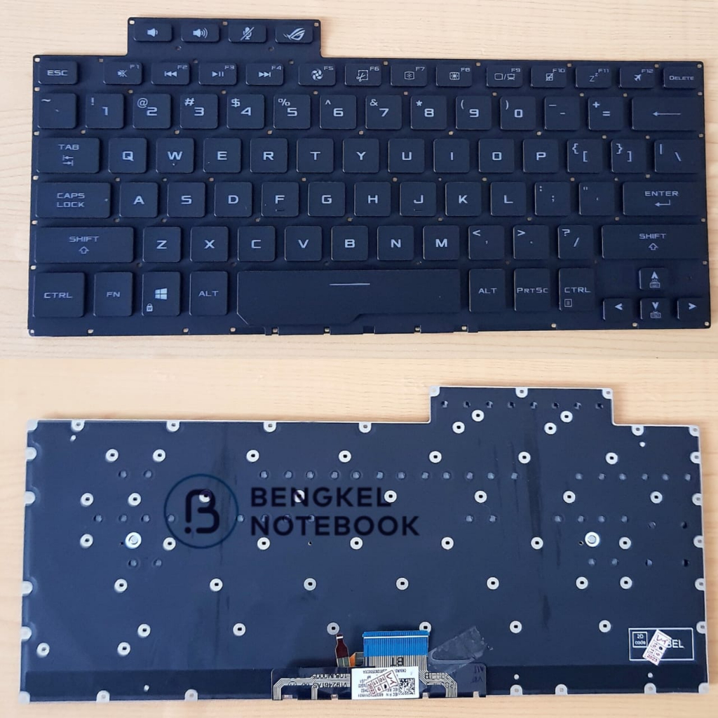 Replacement Keyboard For Asus ROG Zephyrus G14 - US Layout Backlit Silver Keyboard