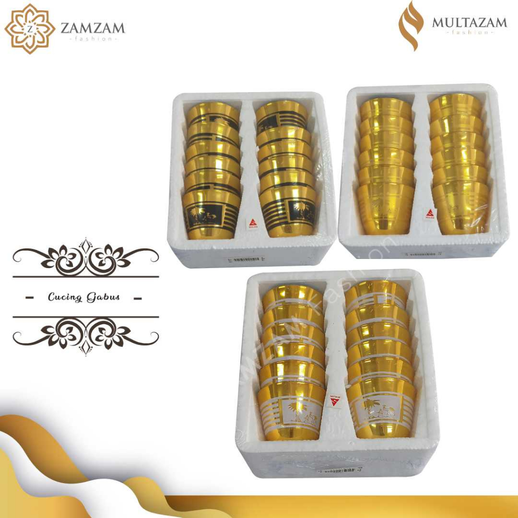 Jual Gelas Air Zamzam Set 12 Pcs Gelas Cucing Premium Untuk Oleh Oleh Haji Dan Umroh Shopee 6273