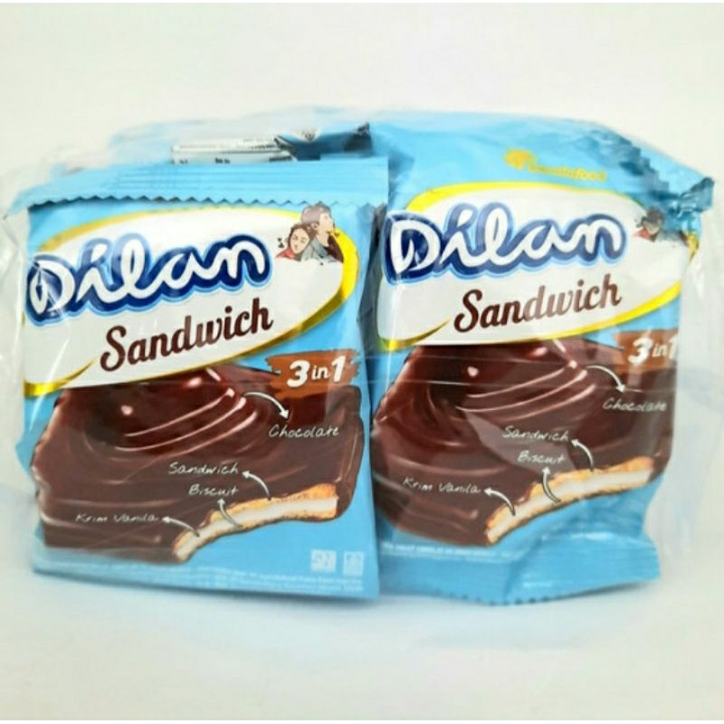 Jual Dilan Chocolate Sandwich 20pcs Sandwich Chocolate Kue Coklat Sandwich Coklat 5682