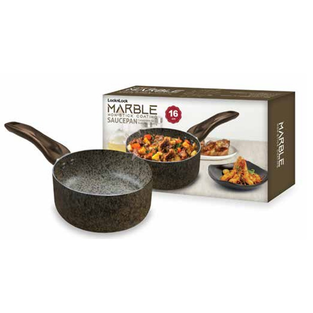 Jual LOCK & LOCK Marble NonStick Coating Saucepan 16cm Shopee Indonesia