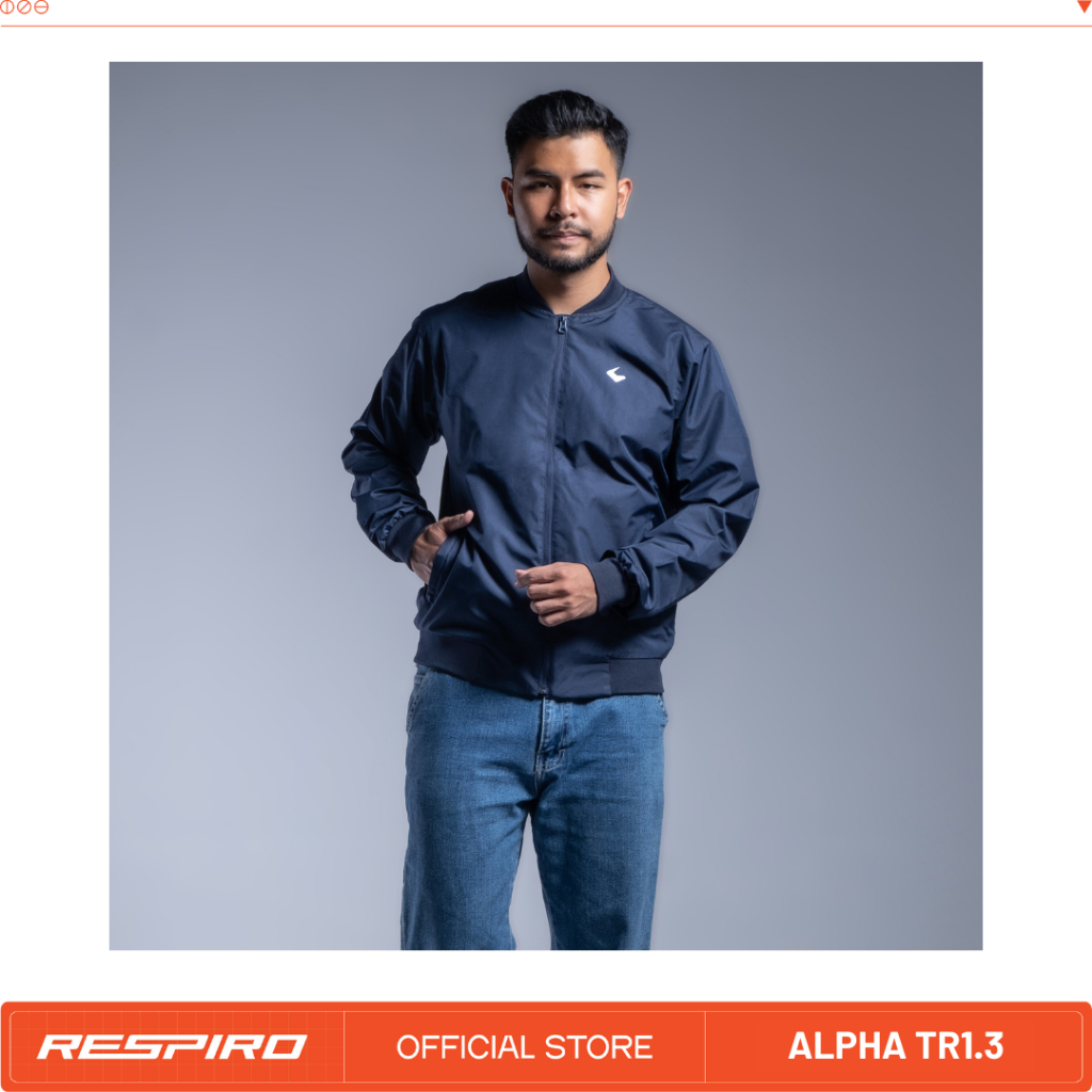 Jual Respiro Alpha Tr Jaket Motor Harian Pria Windproof Shopee Indonesia