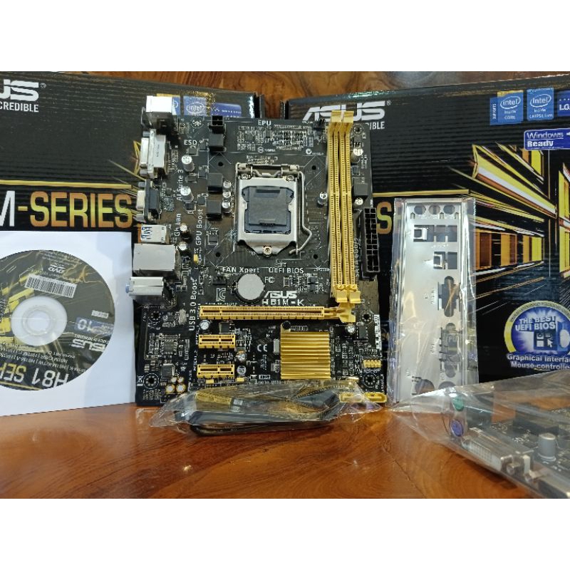 Jual motherboard ASUS H81M-K bekas berkualitas garansi 1 Tahun | Shopee