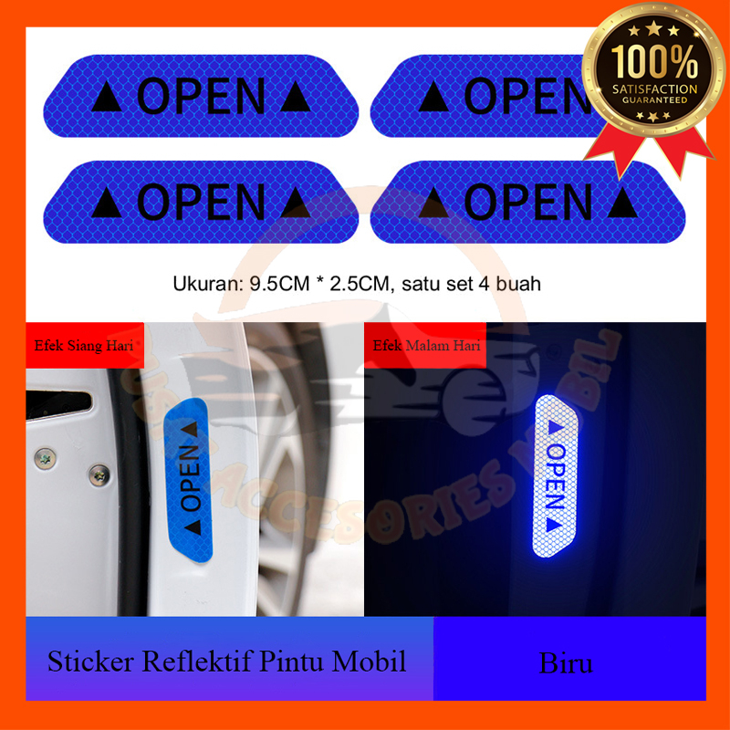 Jual Stiker Reflector Pintu Mobil Isi Sticker Reflective Reflektor Open Shopee Indonesia