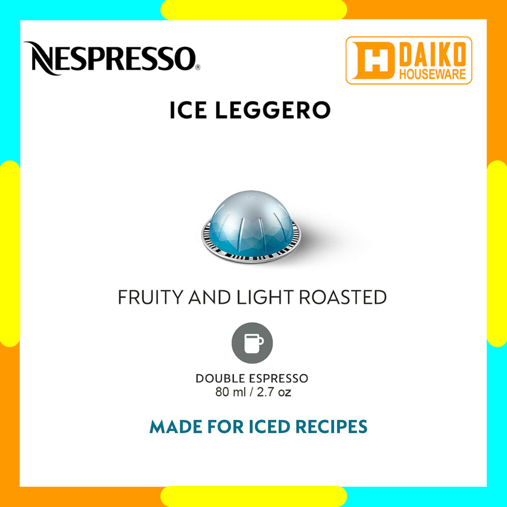 Capsule Nespresso Vertuo Ecer Satuan All Varian Rasa Medium to Dark Roast  Coffee Vertuoline