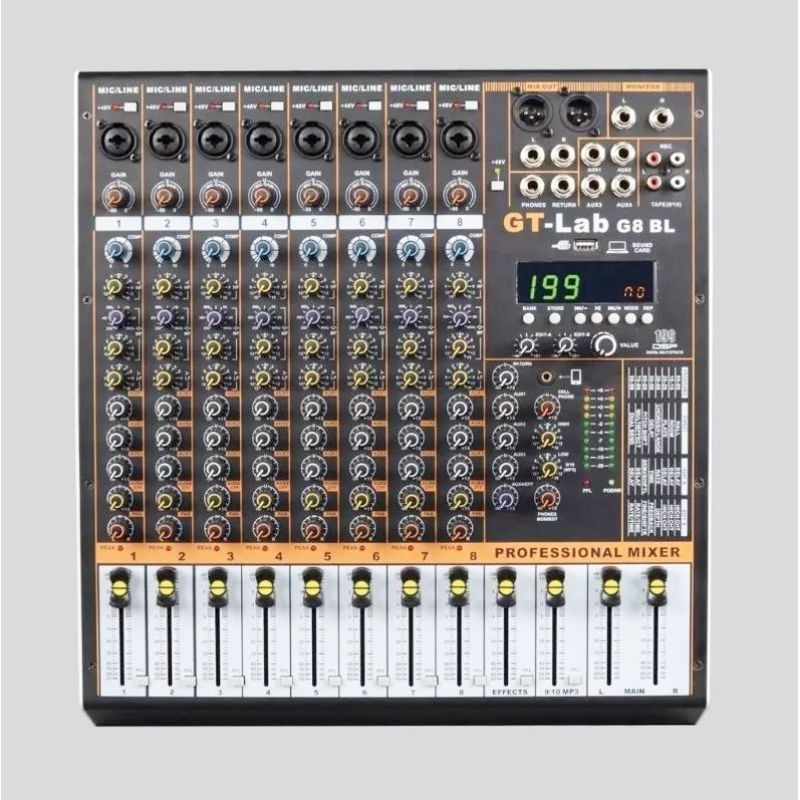 Jual Mixer RDW GT-LAB 8 Channel GTLAB8 + Compresor | Shopee Indonesia