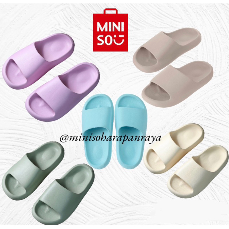 Jual MINISO sandal wanita dan pria empuk | Shopee Indonesia