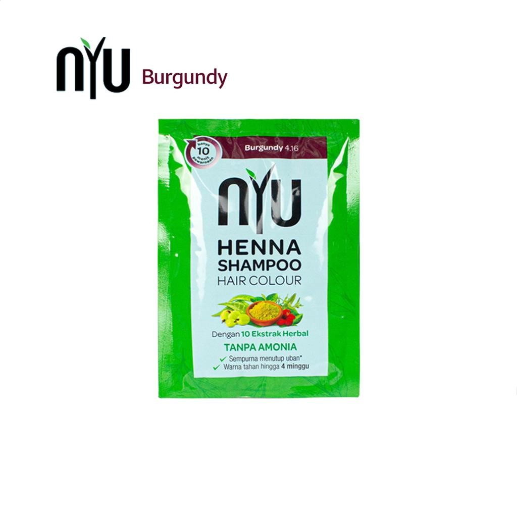 Jual Nyu Henna Shampoo Hair Color Sachet 20 Ml Shopee Indonesia 