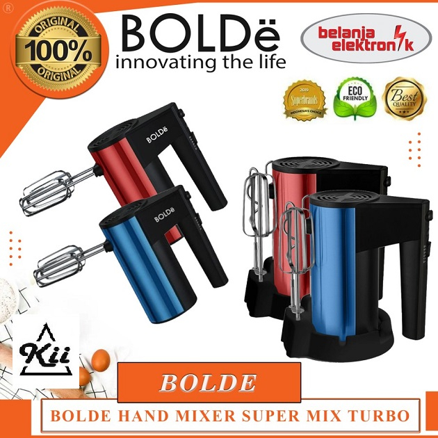 Jual BOLDE HAND MIXER SUPER MIX TURBO STAINLESS STEEL Shopee Indonesia