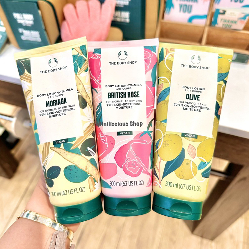 Jual THE BODY SHOP LEMON, OLIVE, MANGO, FUJI GREEN TEA GELLOTION