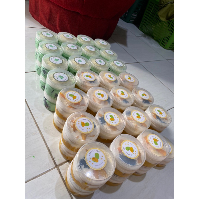 Jual sago mango berry milo & buko pandan READY KAMIS | Shopee Indonesia