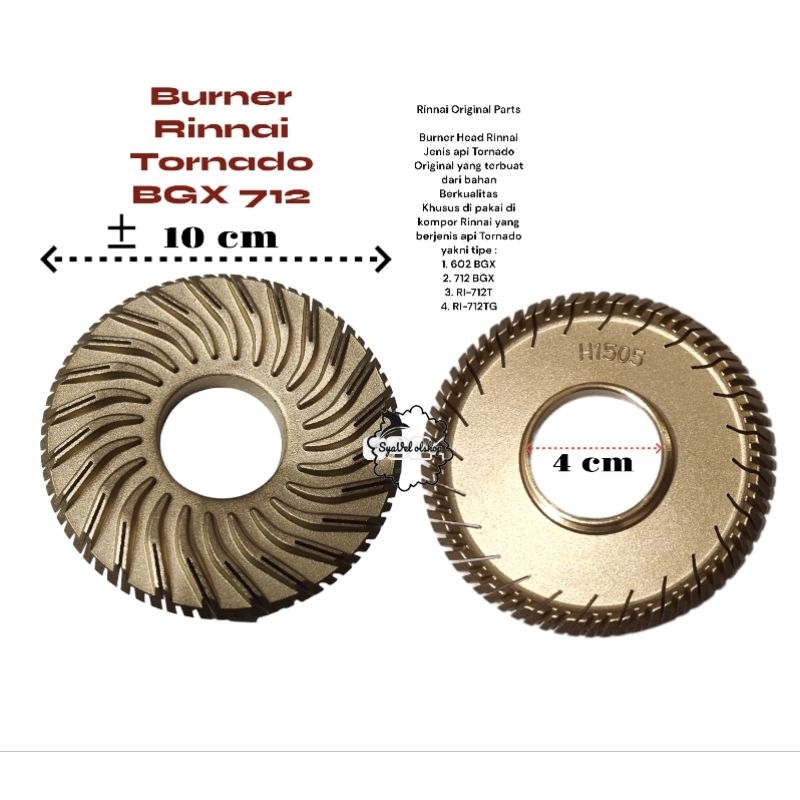Jual Burner rinnai 712 BGX 712T 602 BGX ori | Shopee Indonesia