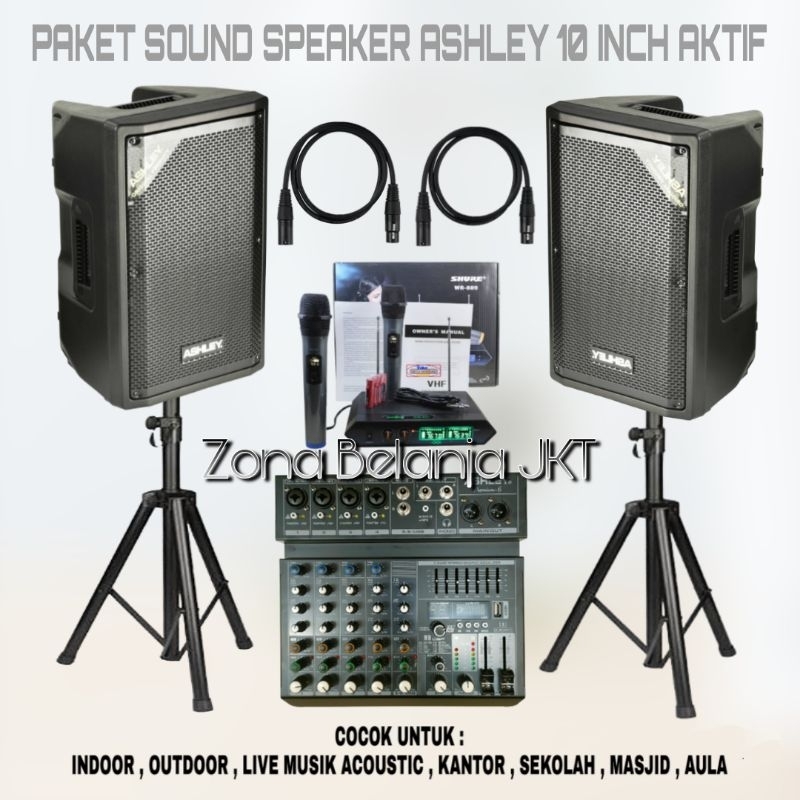 Jual Paket Sound System Indoor Outdoor Speaker Ashley Inch Aktif