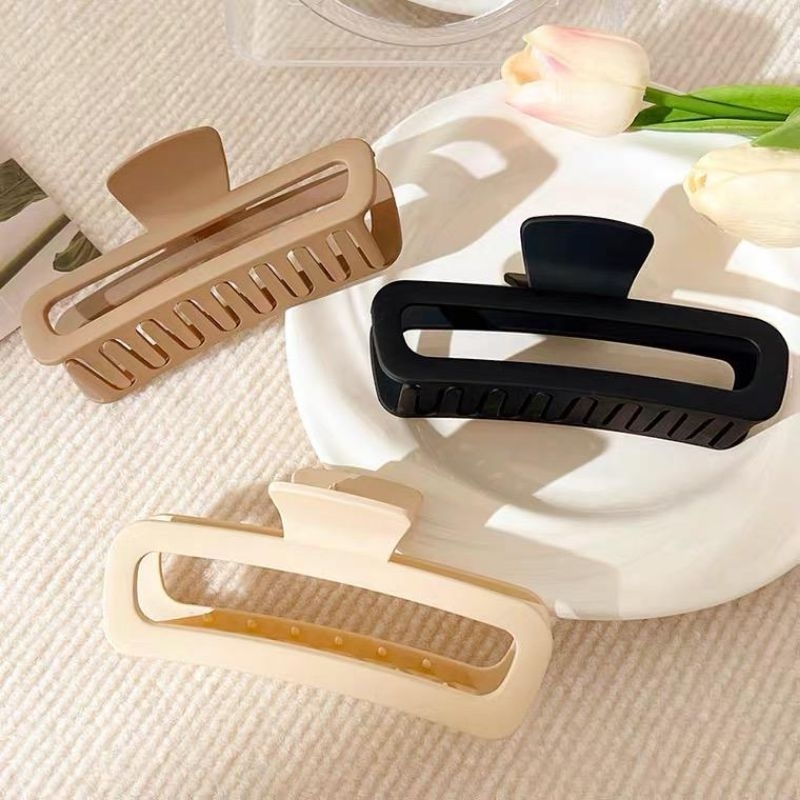 Jual 12 CM JEPIT RAMBUT DOFF / AIRIN KOREAN HAIR CLAW / jedai jumbo ...