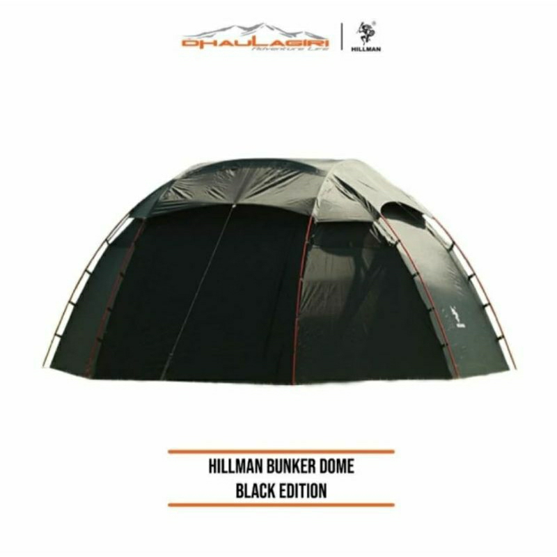 Jual Tenda Dome Hillman Bunker Black Edition Tenda Camping Keluarga Shopee Indonesia