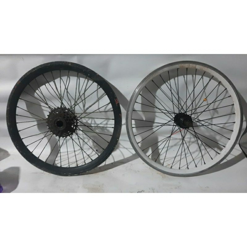 Jual VELG SEPEDA R20 CAKRAM SEKEN BEKAS LAYAK PAKAI , 6 Speed , Cakram ...