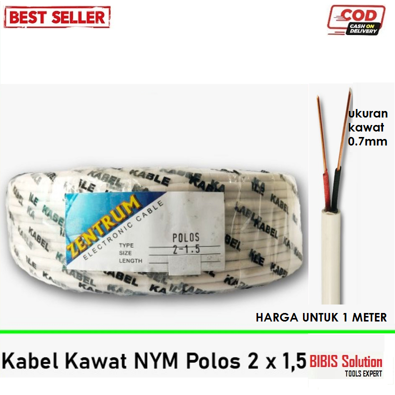 Jual Kabel Listrik Kawat Tembaga Nym Kabel Lampu Audio Cctv Polos