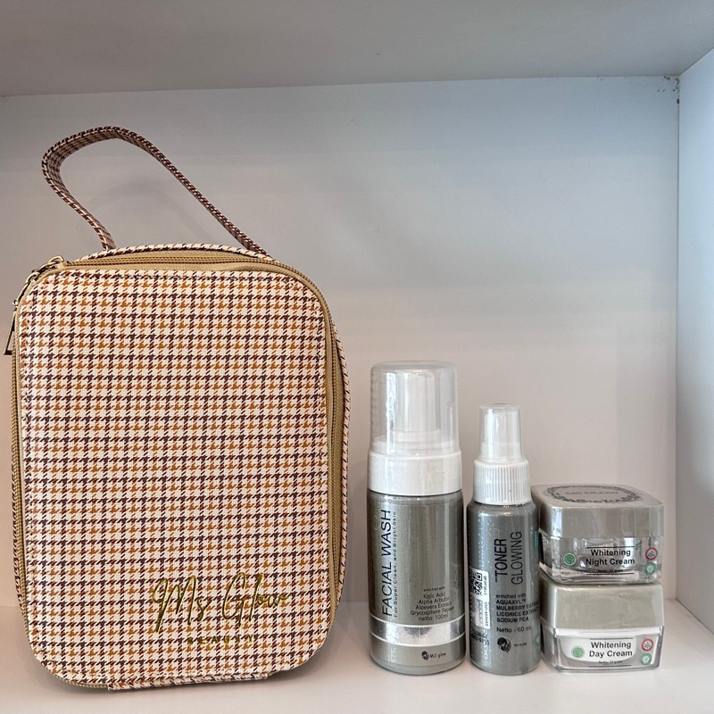 PAKET WAJAH MS GLOW SPESIAL FREE GIFT BOX MAKE KOSMETIK