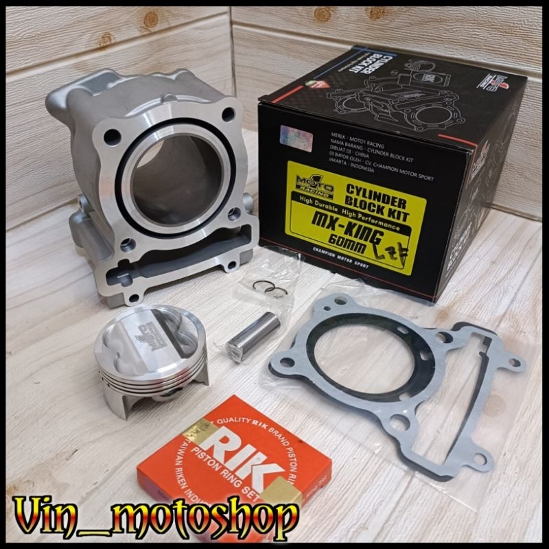 Jual BLOK SEHER CYLINDER BORE UP MOTO 1 RACING MX KING / VIXION / R15 ...