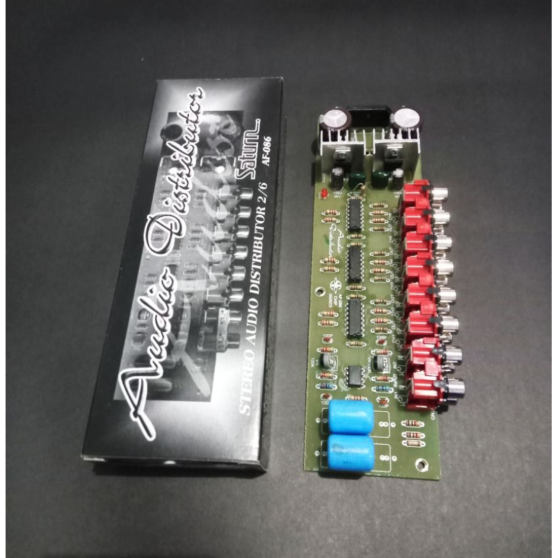Jual Audio Distributor Stereo 2 To 6 PCB Fiber Type AF-086 | Shopee