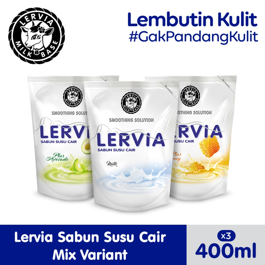 Jual Sabun Cair Lervia All varian 400ml | Shopee Indonesia
