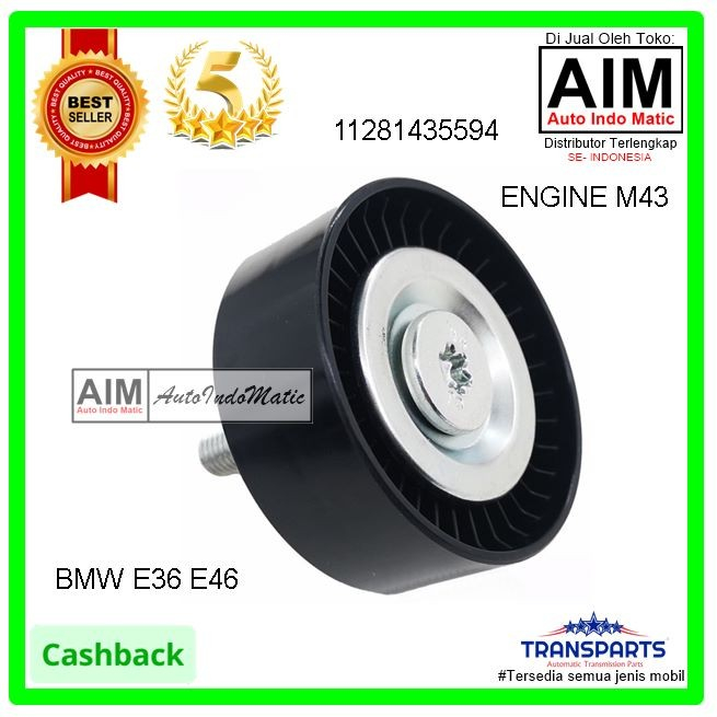 Jual Deflection Pulley Idler Fan Belt Bmw E36 E46 Misen M43 11281435594