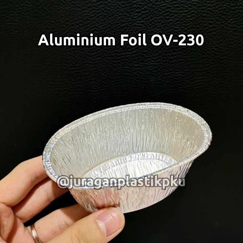 Jual Aluminium Foil Cup OV230 Loyang Oval OV 230 Pastel Tutup