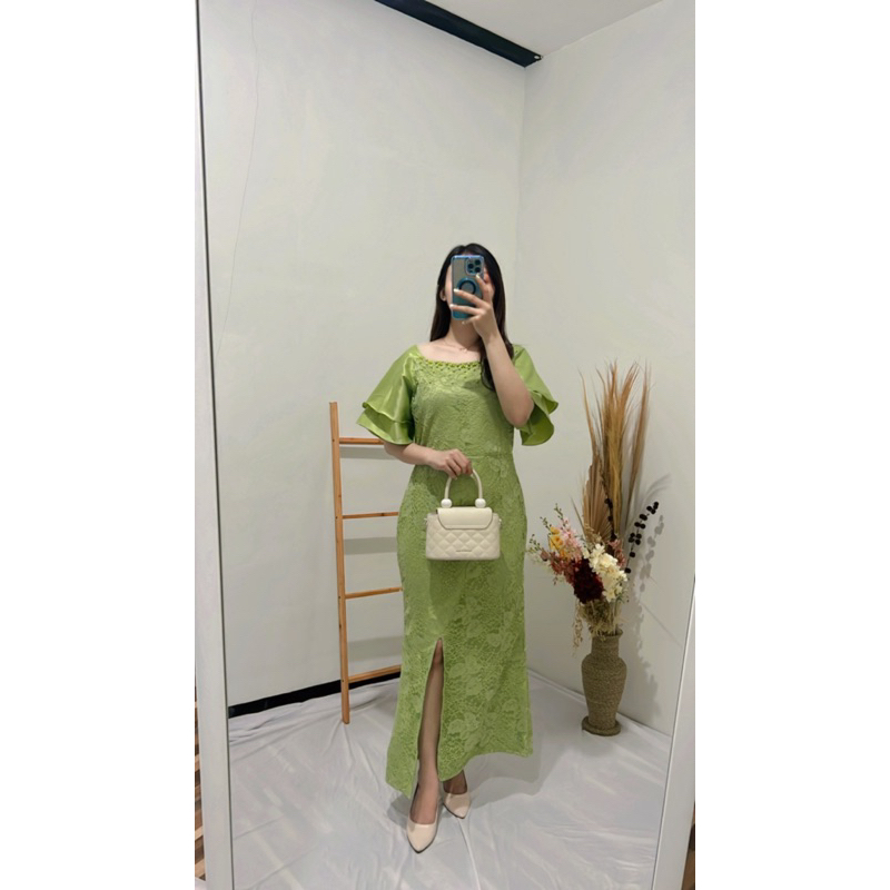 Jual Dress Brukat Amanda Dress Brukat Pesta Dress Pesta Kekinian