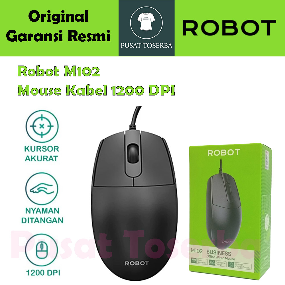Jual Mouse Robot M102 Kabel 1200 DPI Simple Akurasi Tinggi For Android ...