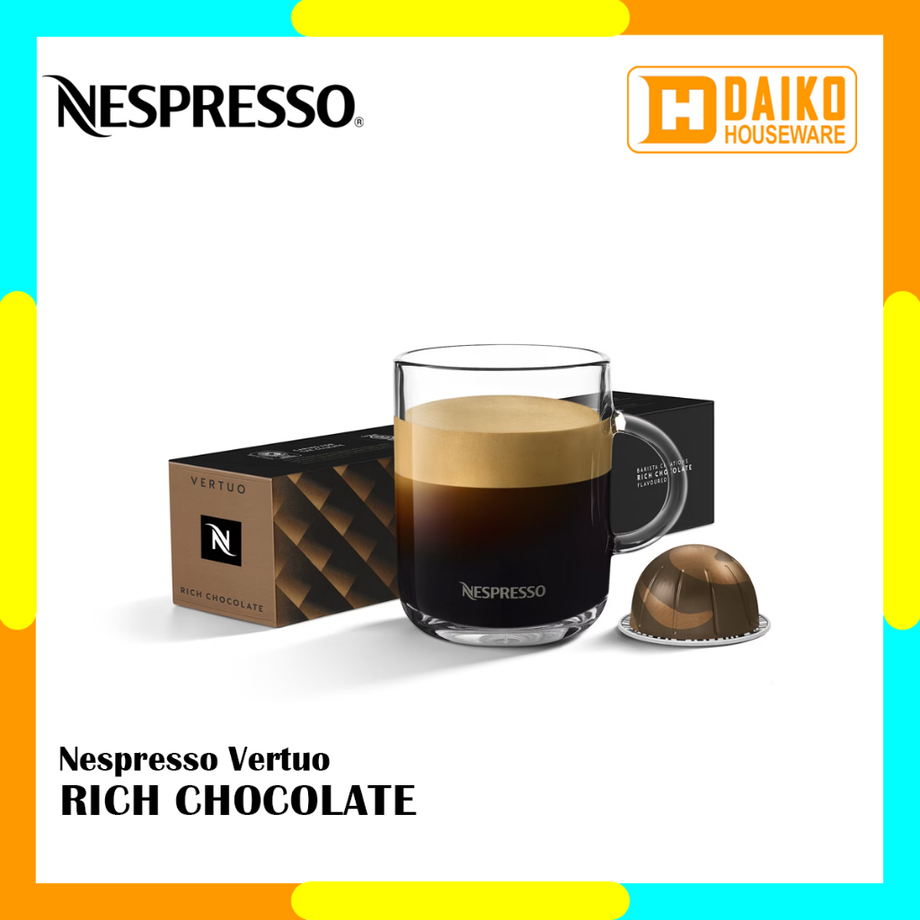 Jual Capsule Nespresso Vertuo Rich Chocolate Medium Roast Long Black ...