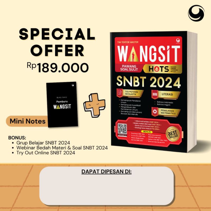 Jual BUKU WANGSIT SNBT 2024, Wangsit Pawang Soal Sulit SNBT 2024 Tes ...