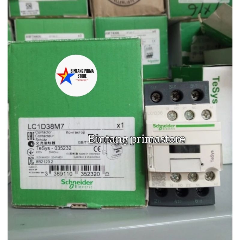 Jual Kontaktor / Contactor LC1D38 M7 3P / 3 Phase 25A Koil 220VAC ...