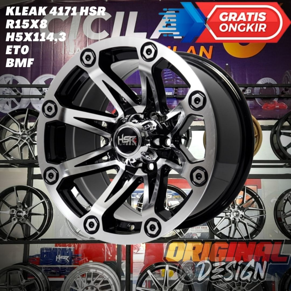 Jual Velg Mobil Ring 15 HSR KLEAK R15 Untuk Kuda , Xtrail , Hilux SC ...