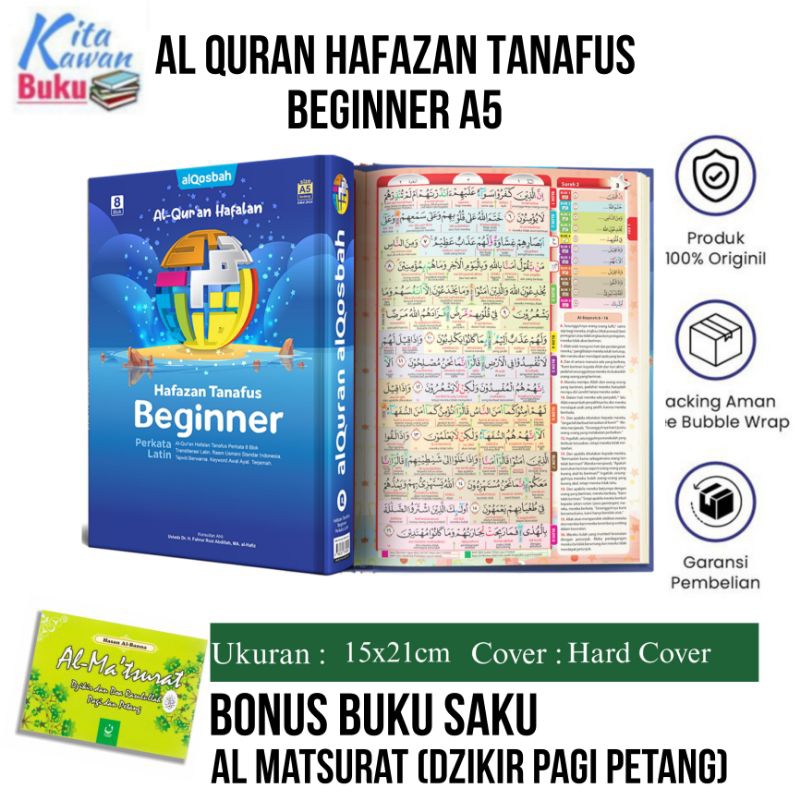 Jual Al Quran Hafazan Tanafus Beginner Perkata Latin A5 | Shopee Indonesia