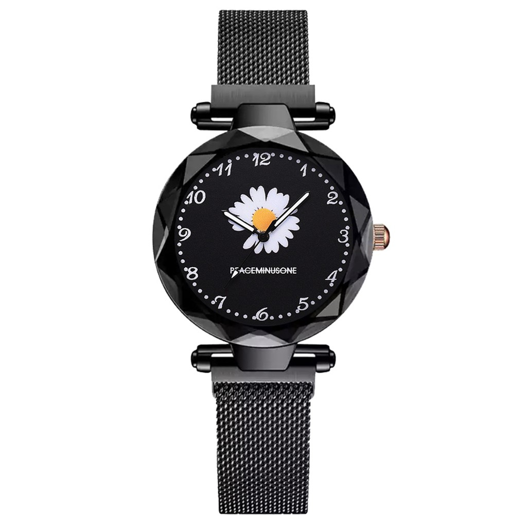 Jual COD Jam Tangan Wanita Fashion Daisy Pattern Ladies Watch