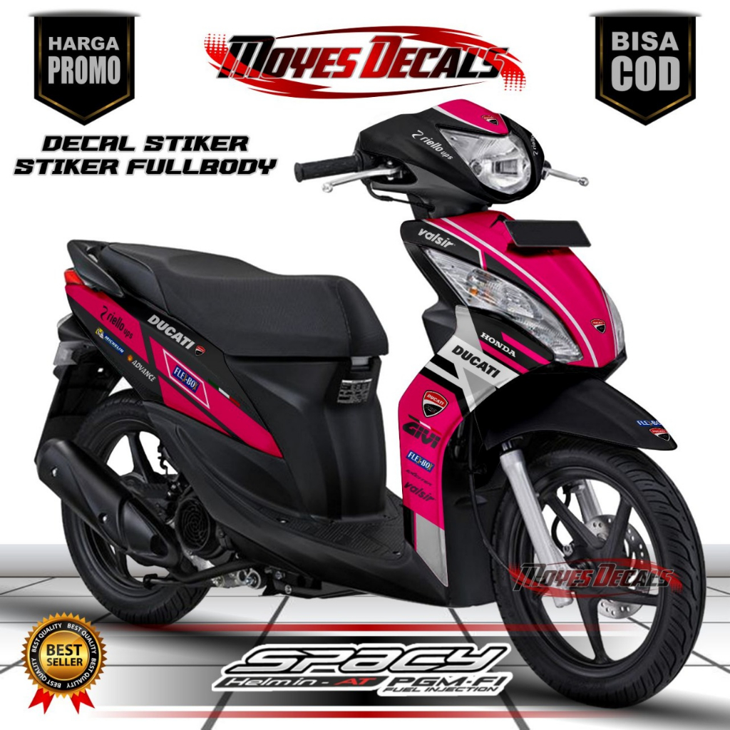 Jual Decal Honda Spacy PGM Fi Design Racing ⭐⭐⭐ | Shopee Indonesia