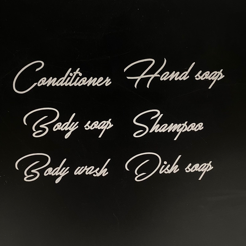 Jual STICKER CUTTING LABEL / M MURAH (SABUN, SHAMPOO, BODY WASH, HAND