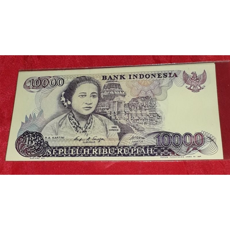 Jual Uang Kuno Indonesia 10000 Rupiah Ra Kartini 1985 Shopee Indonesia