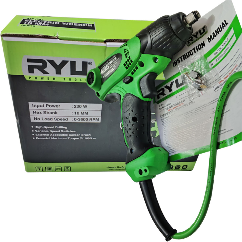 Jual ORIGINAL!!! RYU mesin impact wrench listrik ryu rew 10 mesin buka ...