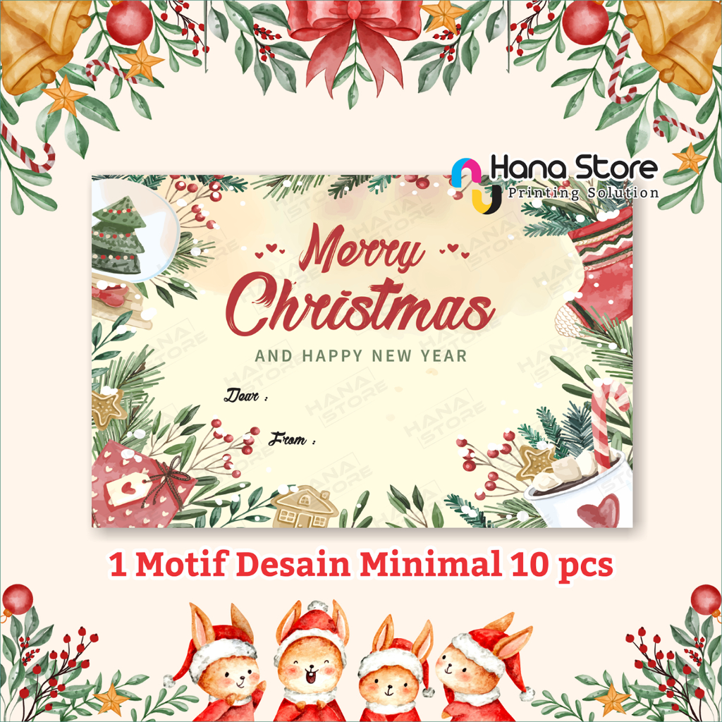 Jual Kartu Ucapan Natal Big Size 115 X 75 Cm Greeting Card Natal