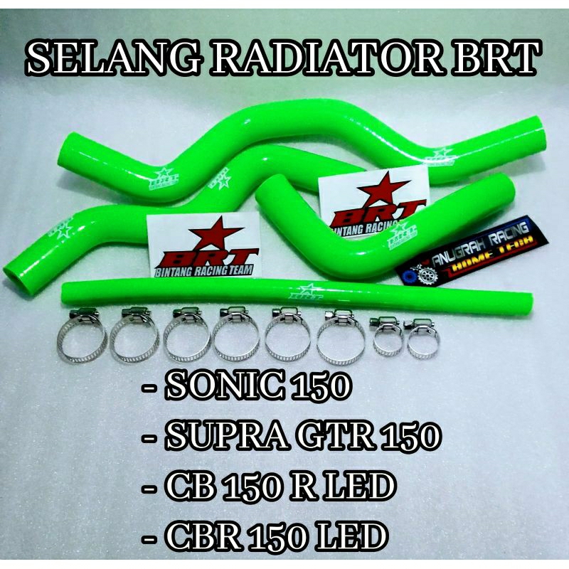 Jual TUBE RADIATOR SUPER BRT / SELANG RADIATOR 1 SET SONIC 150 SUPRA ...