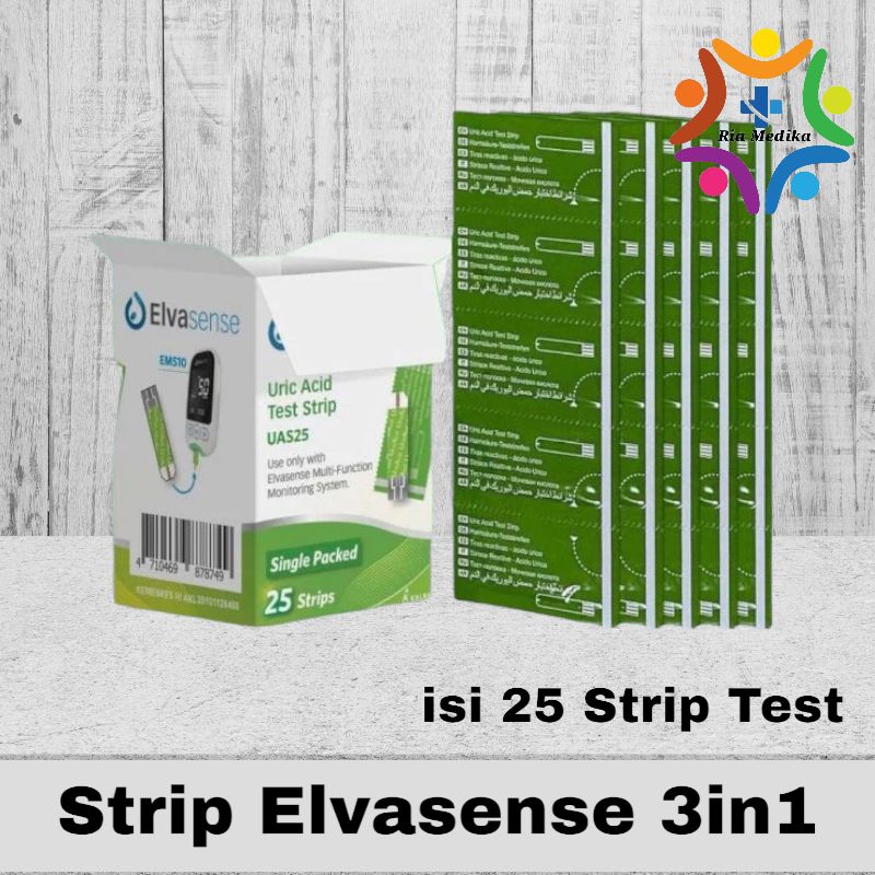 Jual Strip Elvasense 3in1 Strip Elvasense Kolesterol Strip Elvasense ...