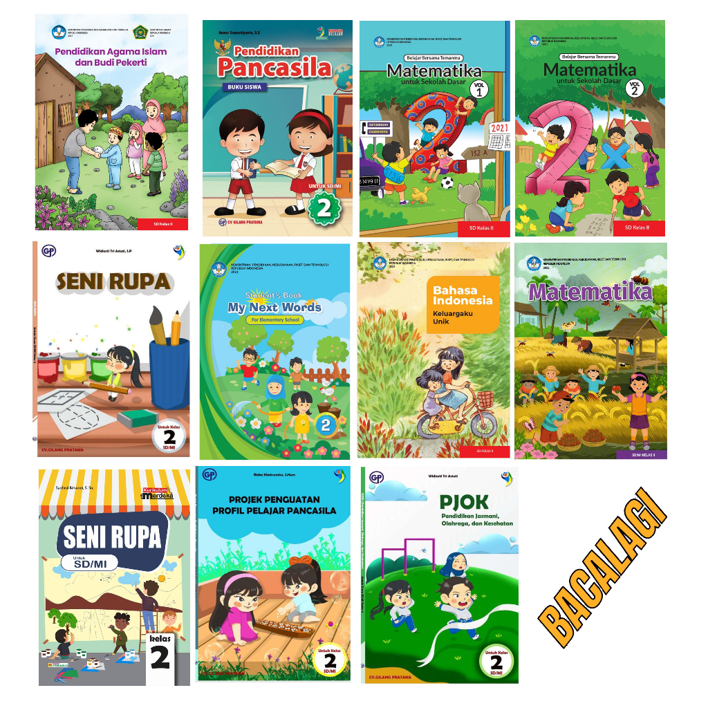 Jual BUKU KELAS 2 SD KURIKULUM MERDEKA DIKNAS pancasila next words seni